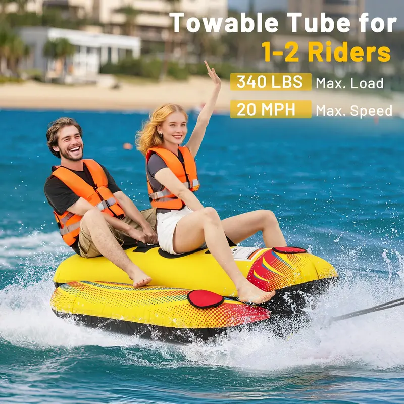 1–2-Personen-Hot-Dog-Röhre für Boote zum Schleppen 2