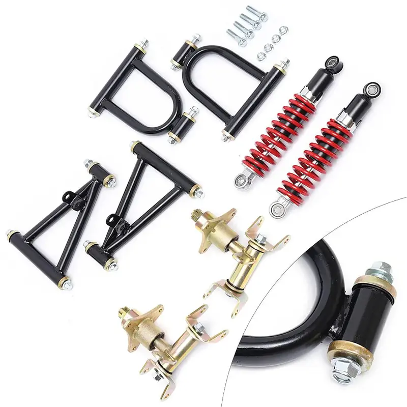 1 Satz Frontaufhängungs-Schwingarm-Set für DIY-Buggy, elektrisches ATV, Quadbike und Go-Kart