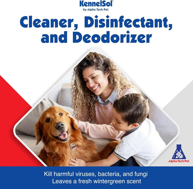 1-Step Kennel Cleaner - EPA Registered Liquid Concentrate Disinfectant and Deodorizer, Effective Against Bacteria and Viruses - 5 Gallons by Alpha Tech Pet