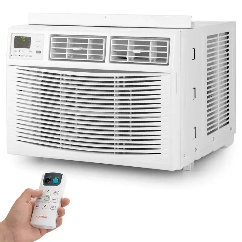 10.000 BTU leiser Fensterklimagerät mit Fernbedienung, AMP-ECO-Modus, ENERGY STAR-Zertifizierung und 3-in-1-Funktion (Kühlung, Entfeuchtung, Lüftung)