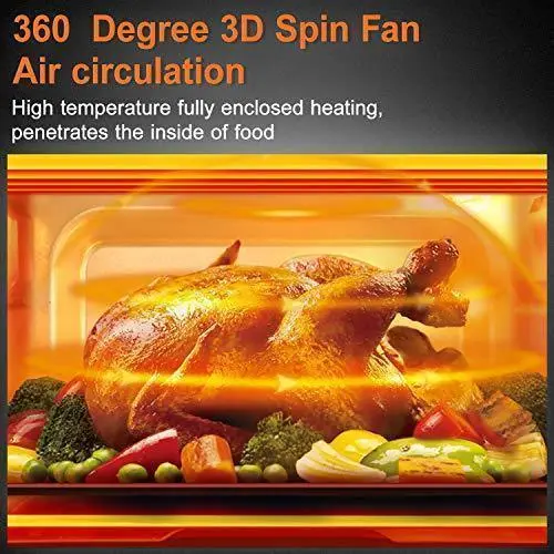 10-in-1-Luftfritteuse-Backofen, 20-Quart-Luftfritteuse-Toaster-Backofen-Kombigerät, große 1800-W-Luftfritteuse mit Heißluftfunktion, Rotisserie und Trocknungsfunktion, ETL-zertifiziert