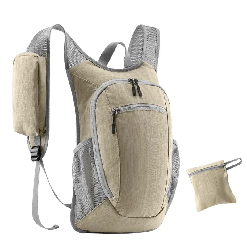 10-Liter-Falt-Rucksack für Wanderungen mit Brustgurt und Gurttaschen 2