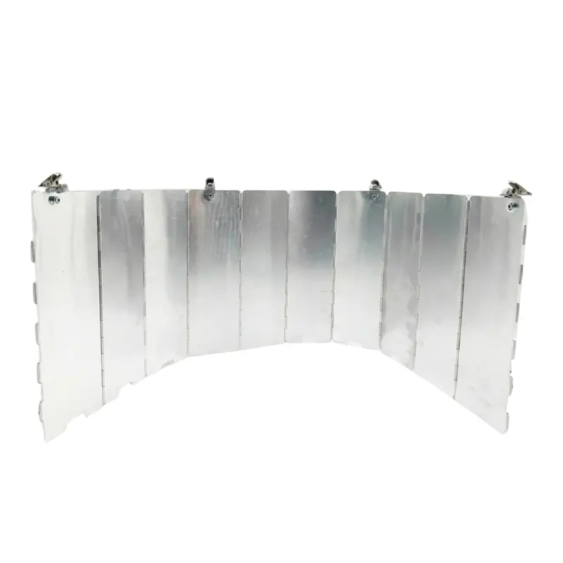 10-Paneliger Aluminium-Patio-Heizreflektor mit Wärmeschutz, zusammenklappbar