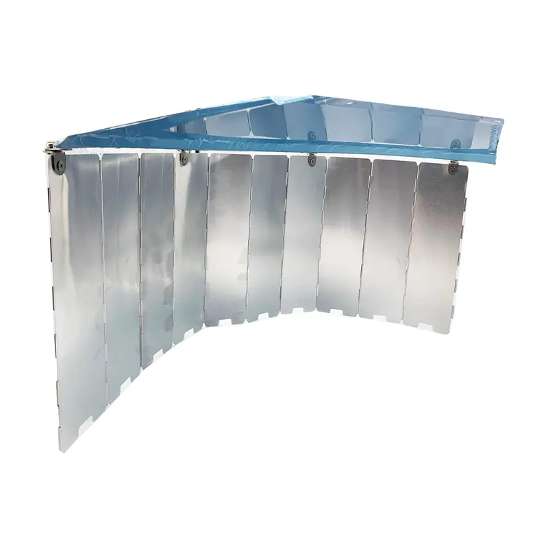 10-Paneliger Aluminium-Patio-Heizreflektor mit Wärmeschutz, zusammenklappbar