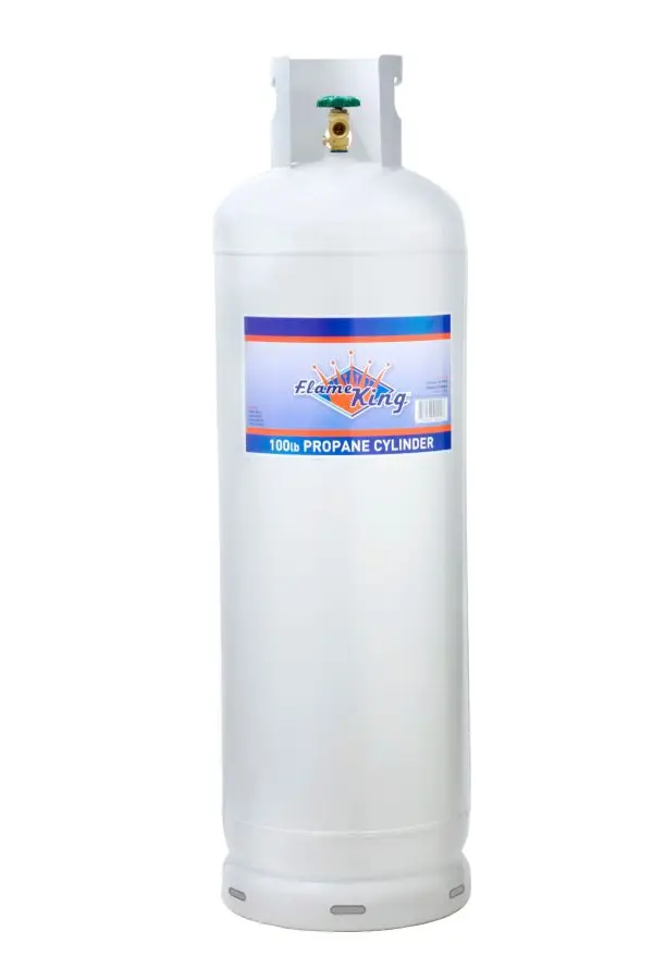100-lb-Stahl-Propanflasche mit POL-Ventil (wird leer versandt)