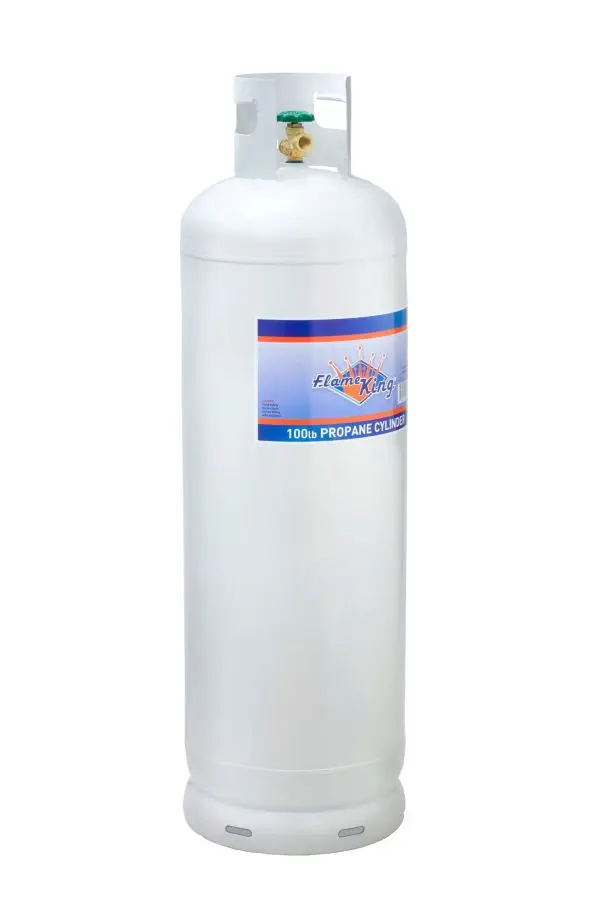 100-lb-Stahl-Propanflasche mit POL-Ventil (wird leer versandt) 2