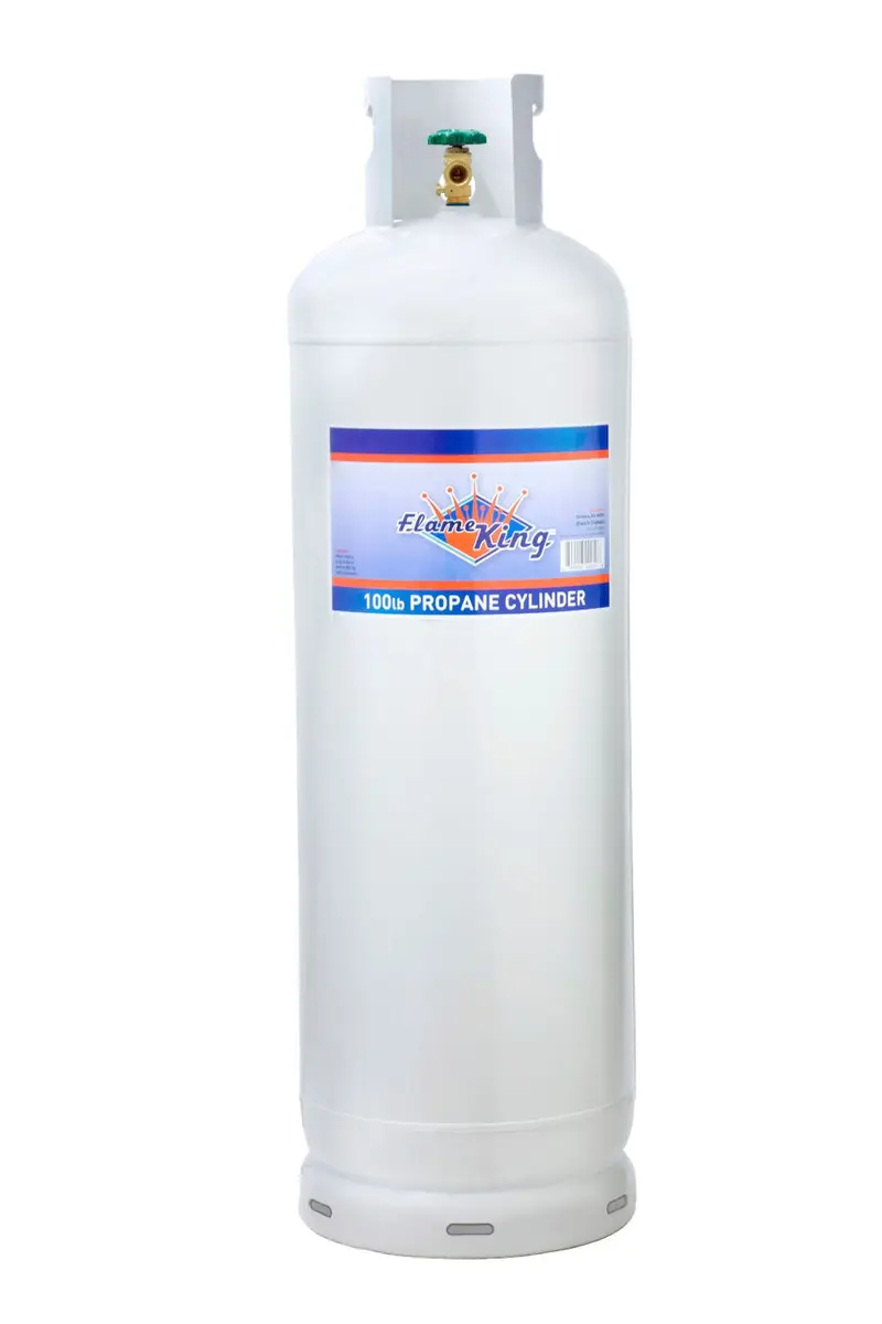 100-lb-Stahl-Propanflasche mit POL-Ventil (wird leer versandt)