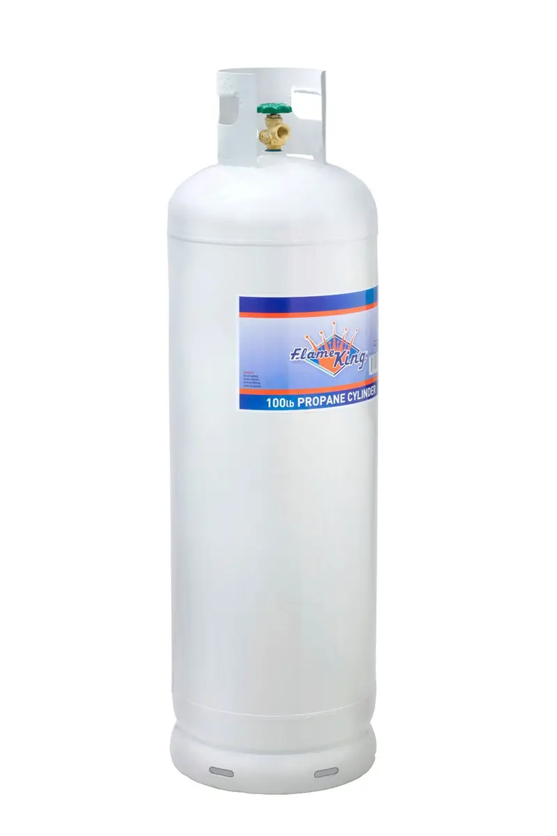 100-lb-Stahl-Propanflasche mit POL-Ventil (wird leer versandt)