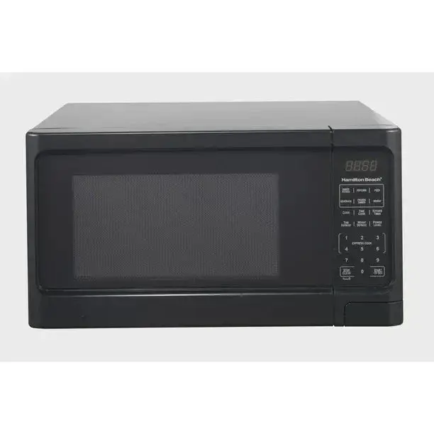 1,1 Cu. Ft. elegante schwarze digitale Mikrowelle – mühelose Touchpad-Steuerung.