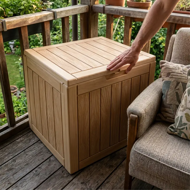 113,6-L-Schrank aus vernetztem Kunstharz mit Panelframen-Design