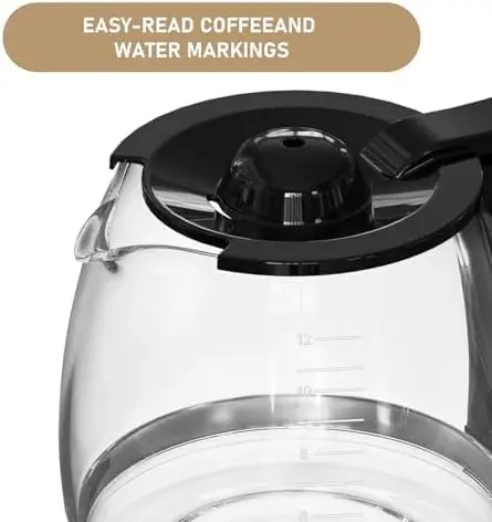 12-Tassen-Ersatz-Kaffeekanne für Hamilton Beach-Kaffeemaschinen (Modelle 49902, 49915, 49905C, CM4309, 49317, 49467, 49611, 49904, 49934, 46230, 46290, 46293, 46294, 46299)