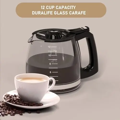 12-Tassen-Ersatz-Kaffeekanne für Hamilton Beach-Kaffeemaschinen (Modelle 49902, 49915, 49905C, CM4309, 49317, 49467, 49611, 49904, 49934, 46230, 46290, 46293, 46294, 46299)