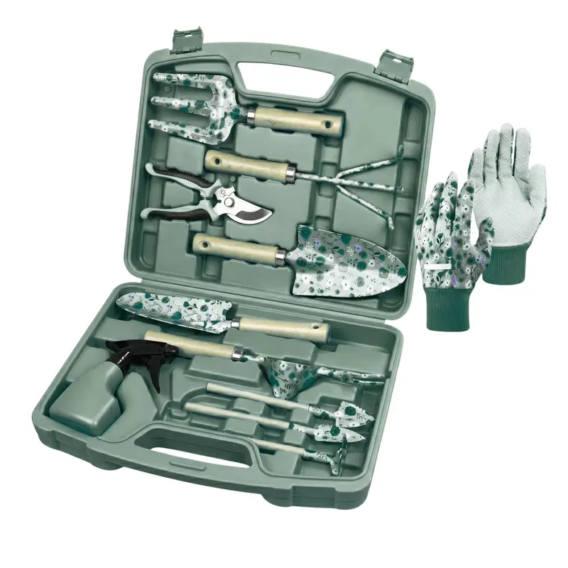 12-teiliges Gartengerät-Set mit inkludiertem Tragetasche für Gartenarbeiten 2