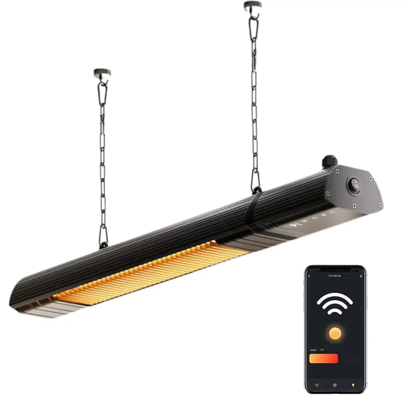 1500-W-Infrarot-Terrassenheizer mit Wandhalterung, WLAN-App und Fernbedienung 2