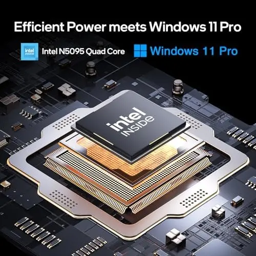 15,6-Zoll-Windows-11-Laptop mit 16 GB RAM, 512 GB SSD, Full-HD-IPS-Display, Intel-N5095-Vierkernprozessor, 2,4/5-GHz-WLAN, Bluetooth 4.2, Hintergrundbeleuchtung und Fingerabdrucksensor – leicht und portabel 2