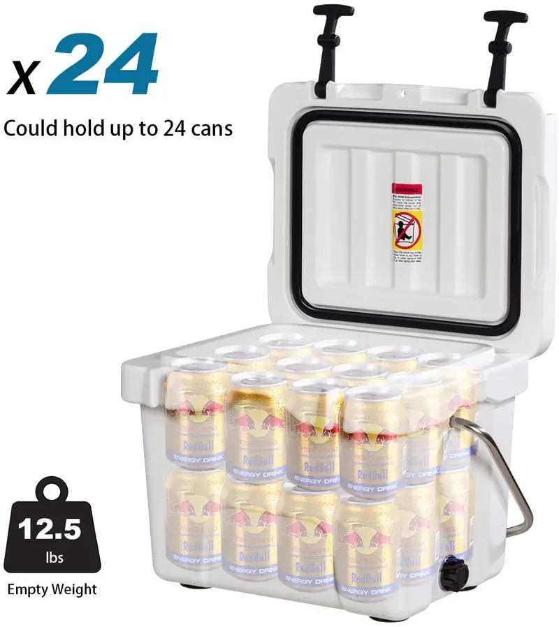 16-Quart-Kühler, tragbarer isolierter Eisbehälter