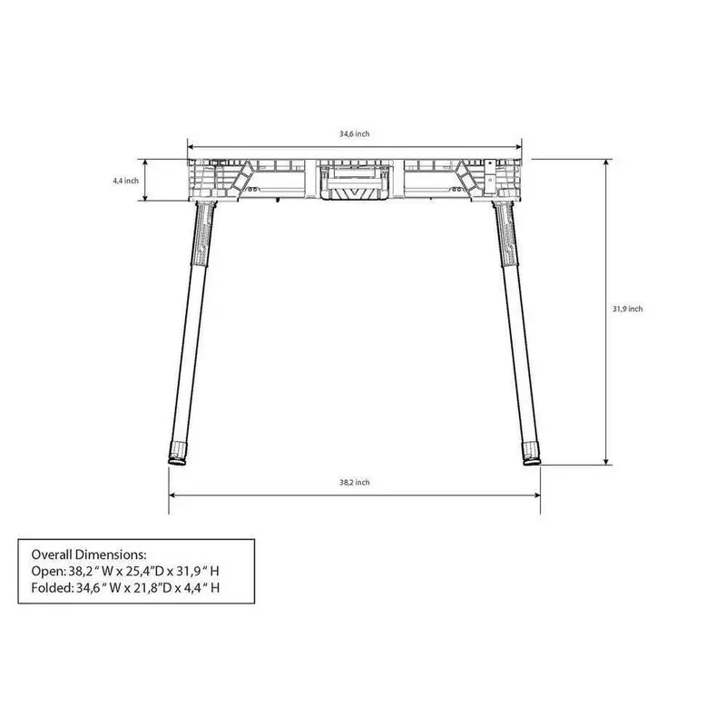 1,8 m × 0,9 m tragbarer Arbeitsplatz-Arbeitstisch