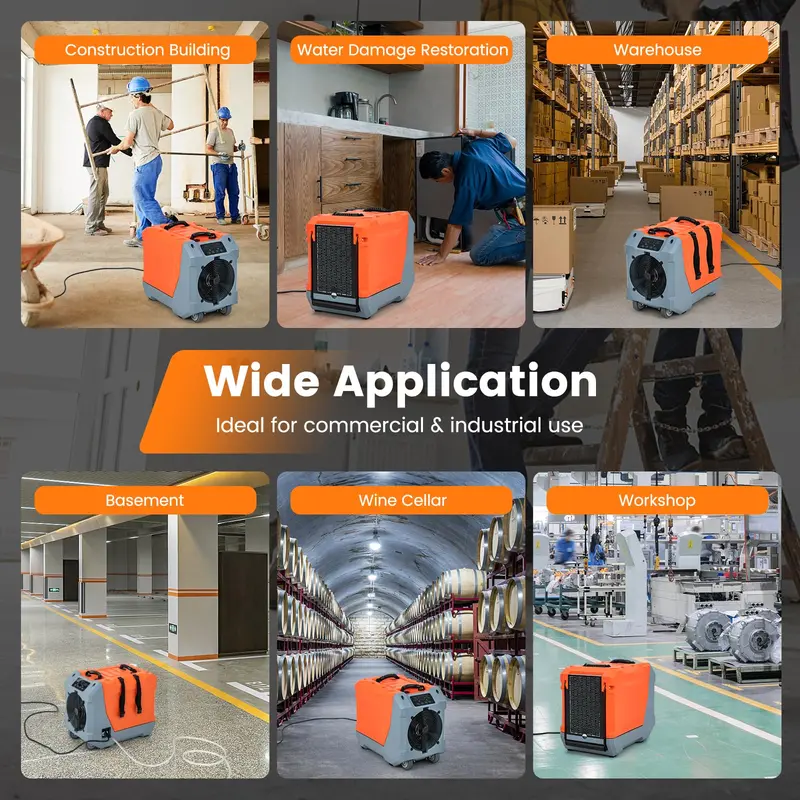 180-Pinten/Tag-Kriechkeller-Entfeuchter mit Pumpe, Abflusschlauch, automatischer Abtau-Funktion und 6.000 sq. ft. Leistungsstärke – professioneller Entfeuchter für Keller 2