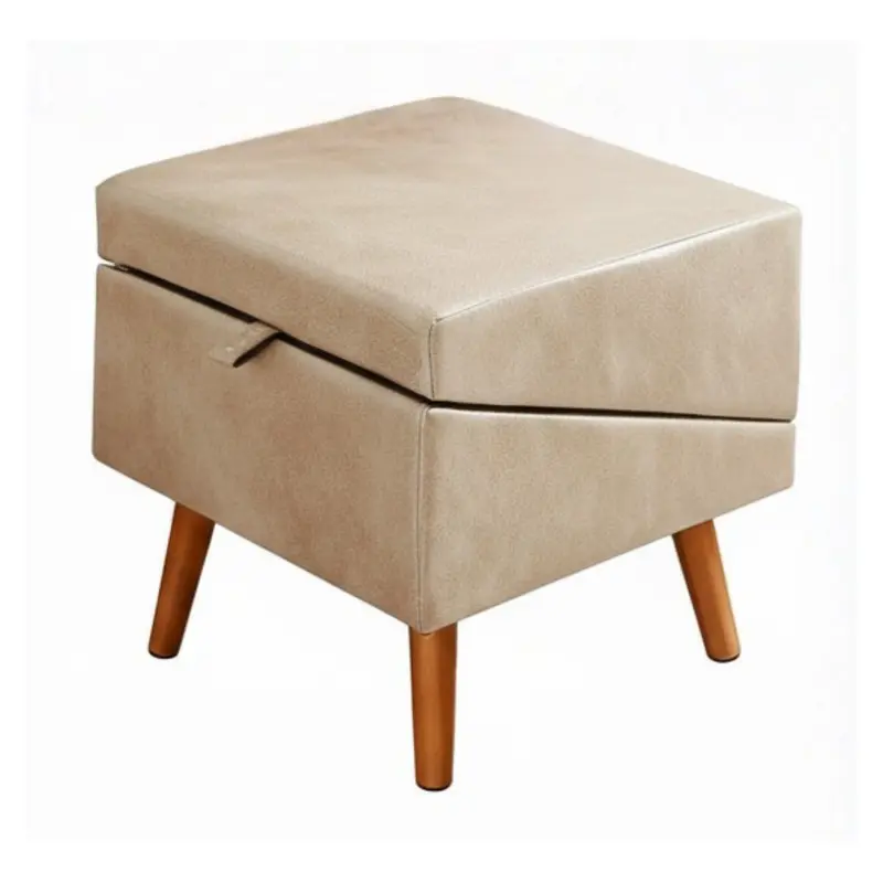 2-in-1-Haustierrampe für Couch und Bett, klappbare Holzstufen, Beige 2