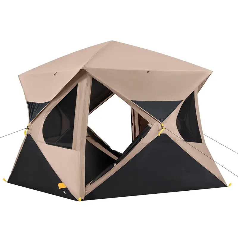 2-Personen-Schnellzelt mit Regenschutz für Camping