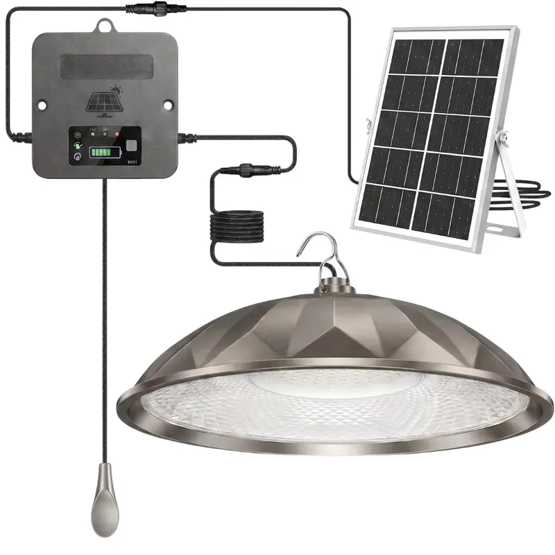 2000-Lumen-Solar-Hängeleuchte mit Zugkordel und 3 Lichtmodi 2