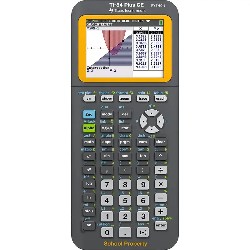 2026 Texas Instruments TI-84 Plus CE Farbgrafikrechner – EZ SPOT Gelb 2