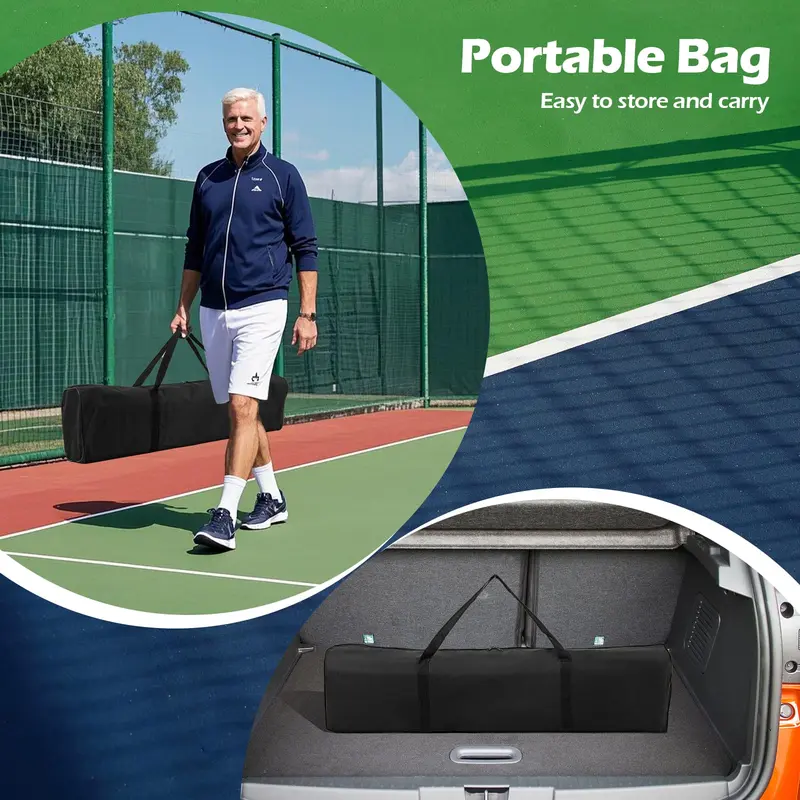 22-Fuß-regelkonformes Pickleball-Netzsystem mit stabilem Metallrahmen