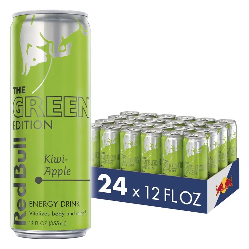 (24 Dosen) Red Bull Energy Drink, Kiwi-Apfel, 355 ml, Green Edition