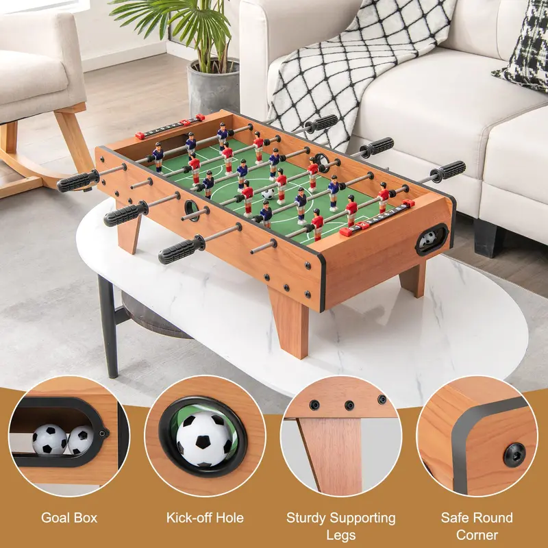 27"-Kicker-Tisch, tragbarer Tischfußball