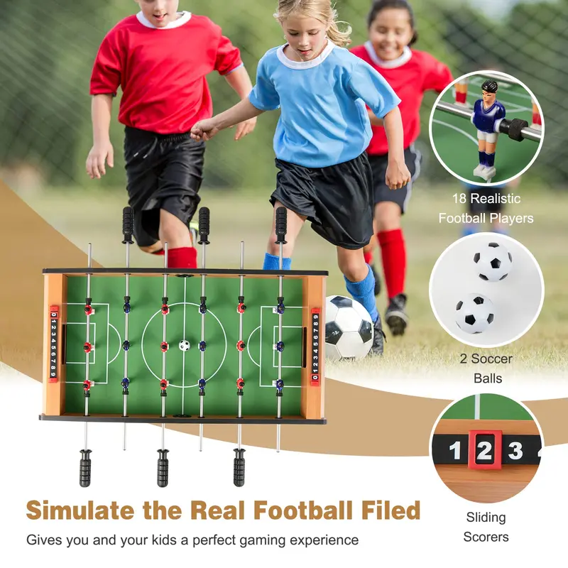 27"-Kicker-Tisch, tragbarer Tischfußball