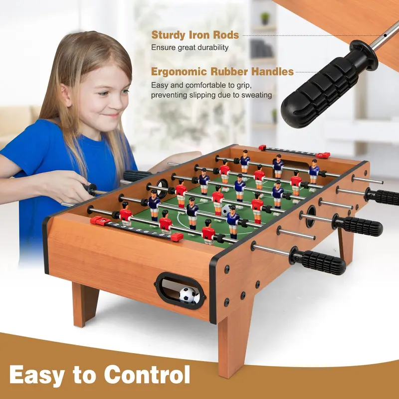 27"-Kicker-Tisch, tragbarer Tischfußball