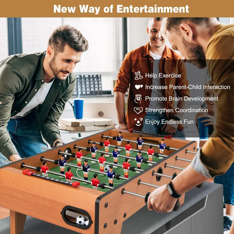 27"-Kicker-Tisch, tragbarer Tischfußball