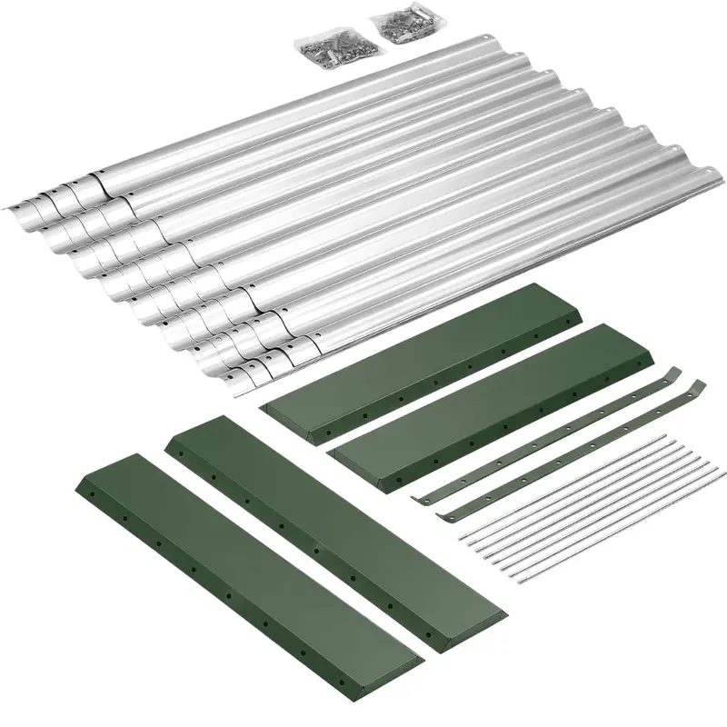 2er-Pack Hochbeet aus verzinktem Metall, 183 × 91 × 61 cm 2
