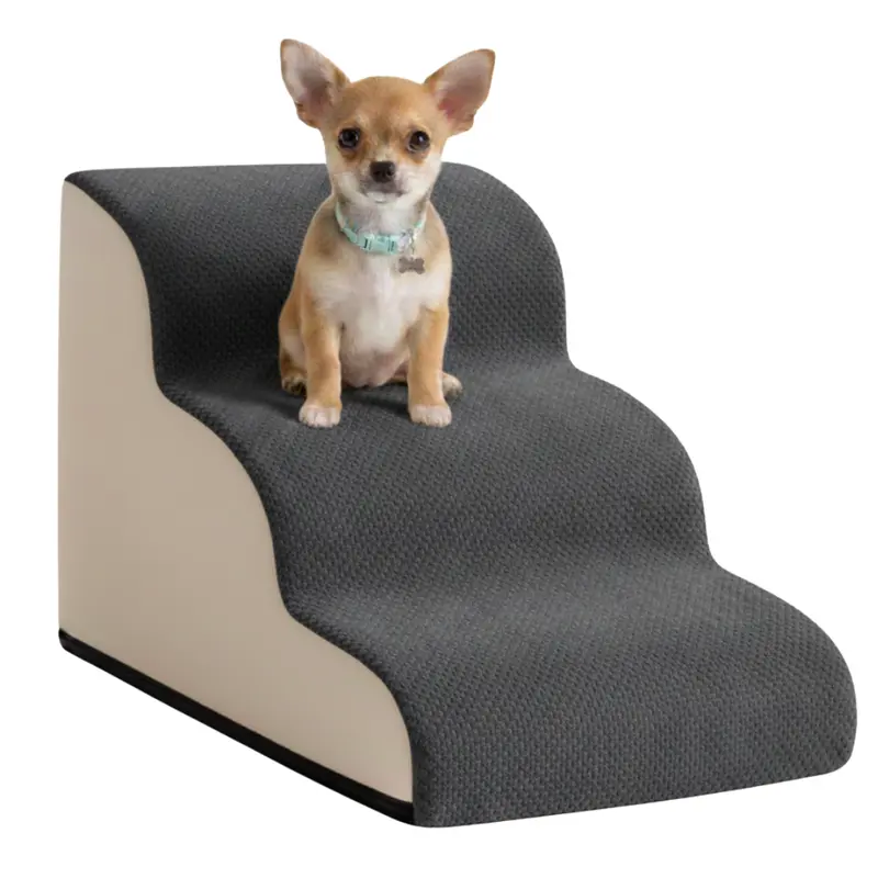 3-stufige Treppen für kleine Hunde und Katzen, Rampe für Sofa, Stuhl oder Bett 2