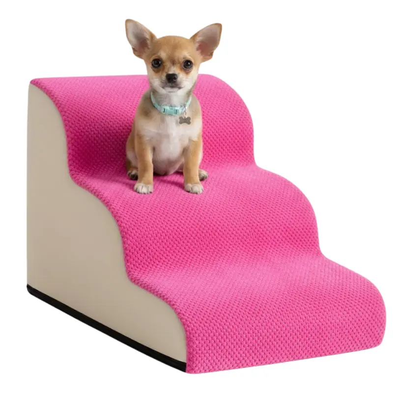 3-stufige Treppen für kleine Hunde und Katzen, Rampe für Sofa, Stuhl oder Bett