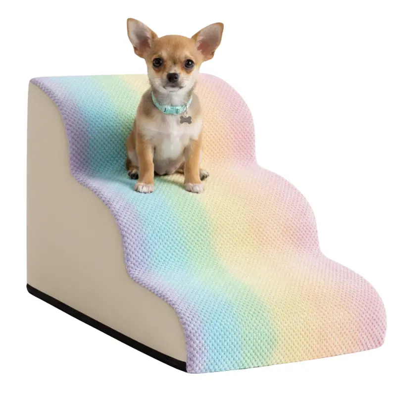 3-stufige Treppen für kleine Hunde und Katzen, Rampe für Sofa, Stuhl oder Bett