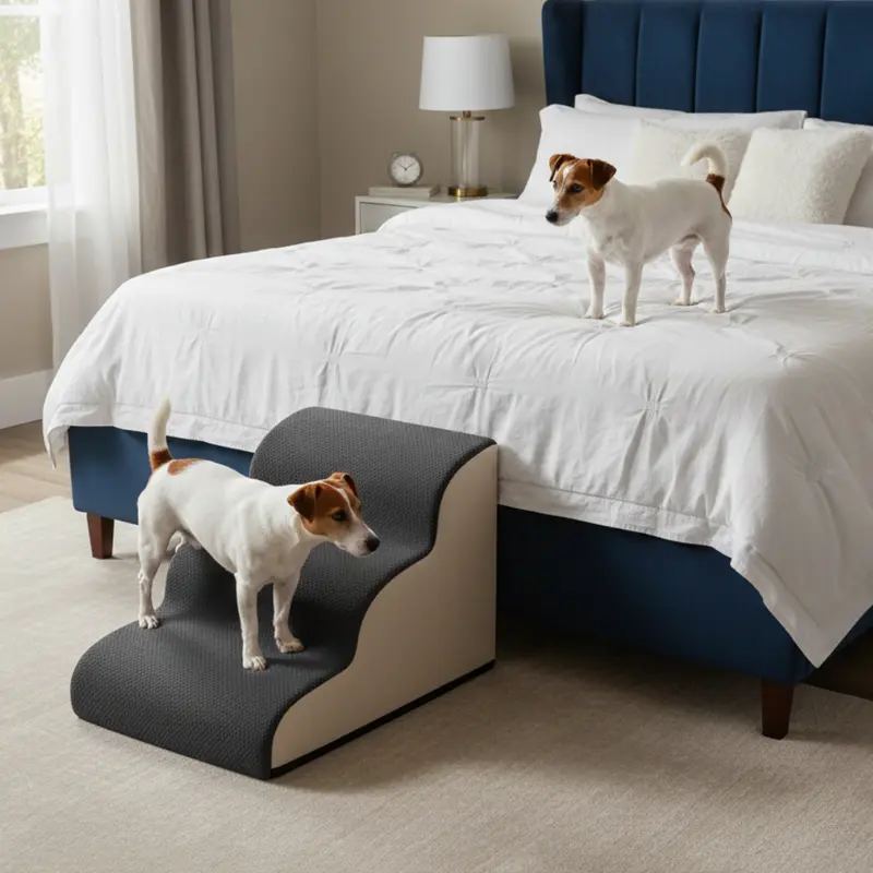 3-stufige Treppen für kleine Hunde und Katzen, Rampe für Sofa, Stuhl oder Bett