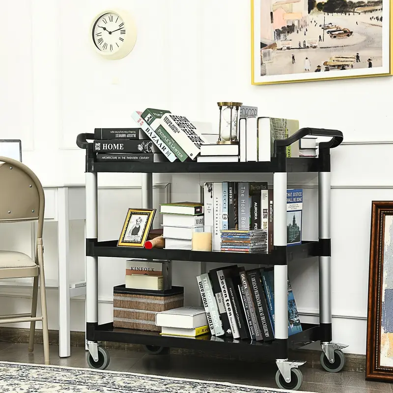 3-stufiger rollender Utility-Wagen mit Rädern