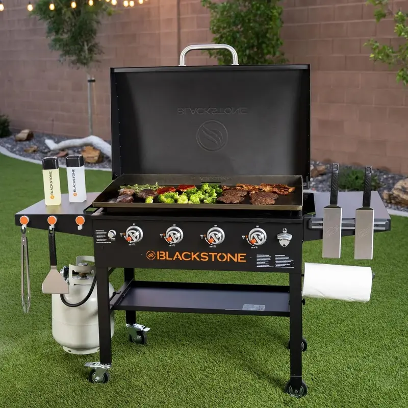 36-Zoll-Griddle-Kochstation mit Haube