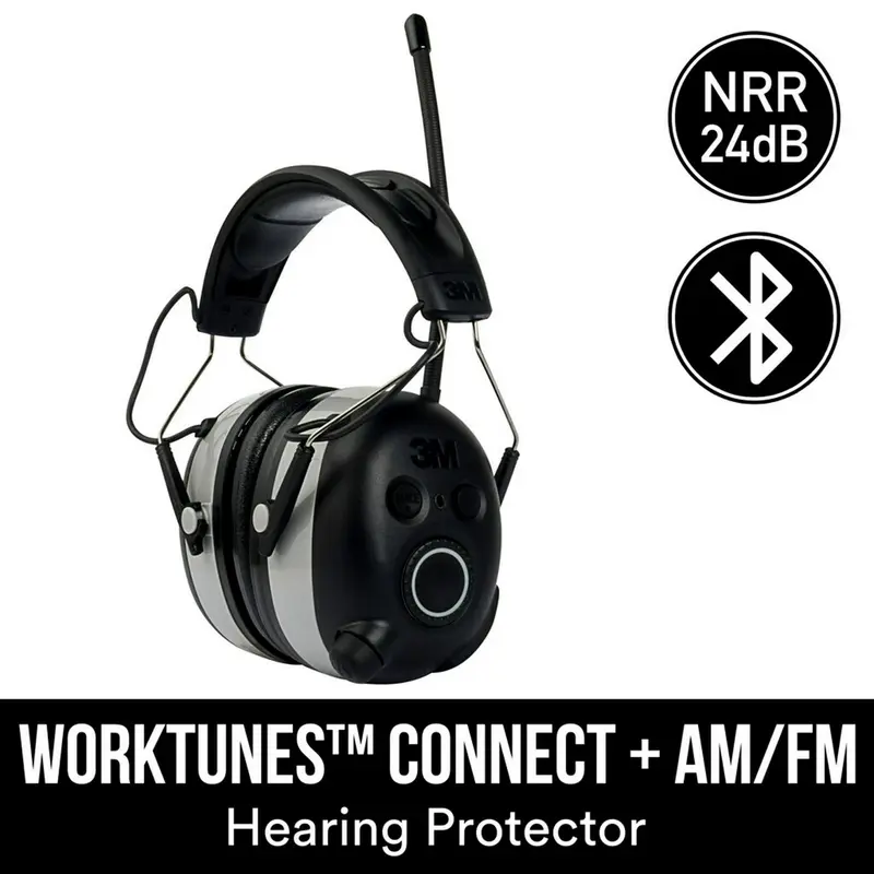 3M Worktunes Connect – Gehörschutz mit AM/FM-Radio und Bluetooth-Technologie