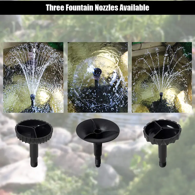 4-in-1-Teichfilterpumpe mit 660 GPH Springbrunnenpumpe, 9-Watt-Sterilisator und Springbrunnen-Düse
