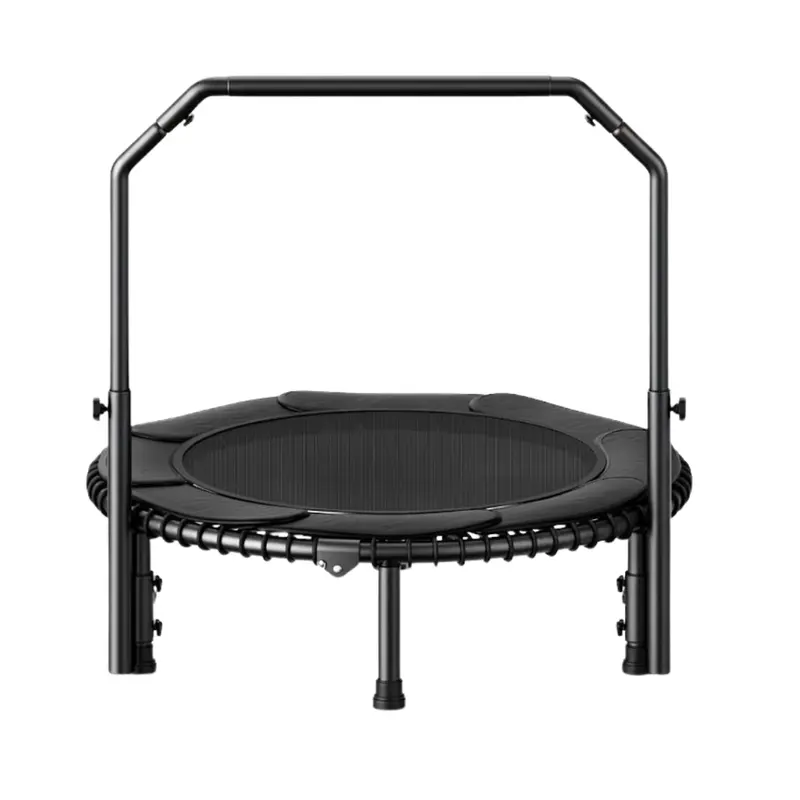 40"-Mini-Rebounder-Trampolin mit verstellbarem Griff und Gummiseilen 2