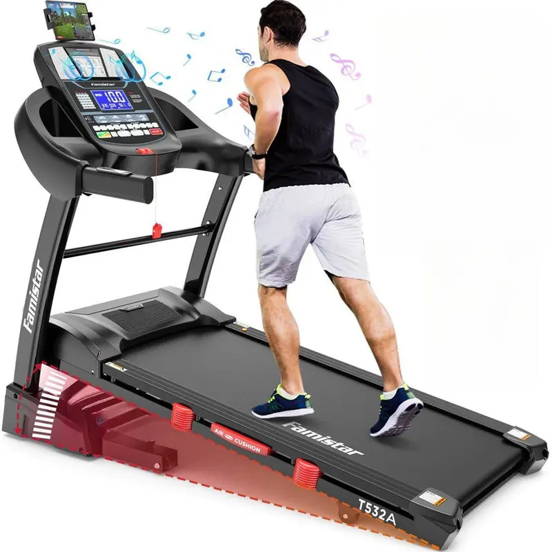 4,5-PS-Klapp-Laufband, 15 automatische Neigungsstufen, Geschwindigkeit bis 10 Meilen pro Stunde, Tragfähigkeit bis 136 kg, Heimtrainingsgerät