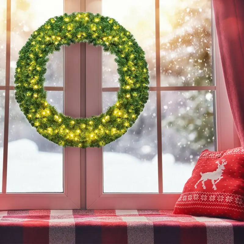 48" vorgefertigte, batteriebetriebene künstliche Weihnachts-Girlande 2