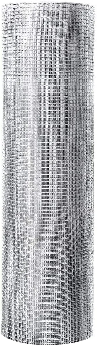 48" x 50' Hardware Cloth mit 1/4-Zoll-Maschenweite, 23-Gauge-quadratisches verzinktes Hühnerdrahtnetz