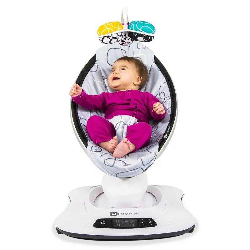 4moms mamaRoo 4 Baby-Schaukel | Bluetooth-Baby-Rocker mit 5 einzigartigen Bewegungsarten