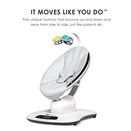 4moms® mamaRoo 4 Multi-Motion™ Baby-Schaukel, Bluetooth-Baby-Wippe mit 5 einzigartigen Bewegungsarten 2
