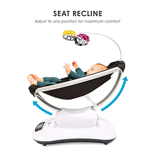 4moms® mamaRoo 4 Multi-Motion™ Baby-Schaukel, Bluetooth-Baby-Wippe mit 5 einzigartigen Bewegungsarten