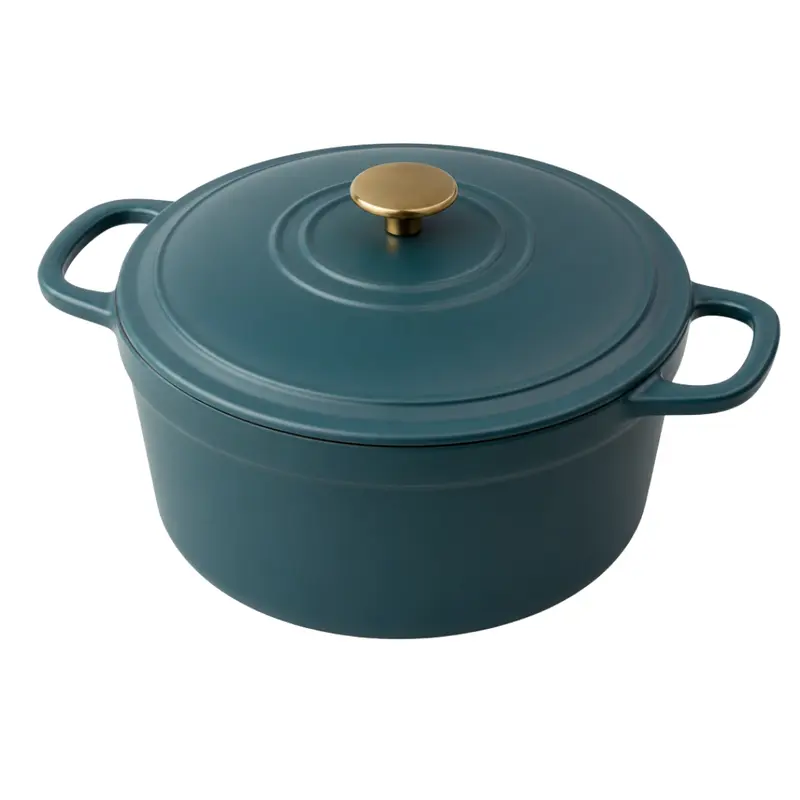 5-Quart-Emaille-Gusseisen-Dutch-Oven mit Deckel zum Backen und Schmoren