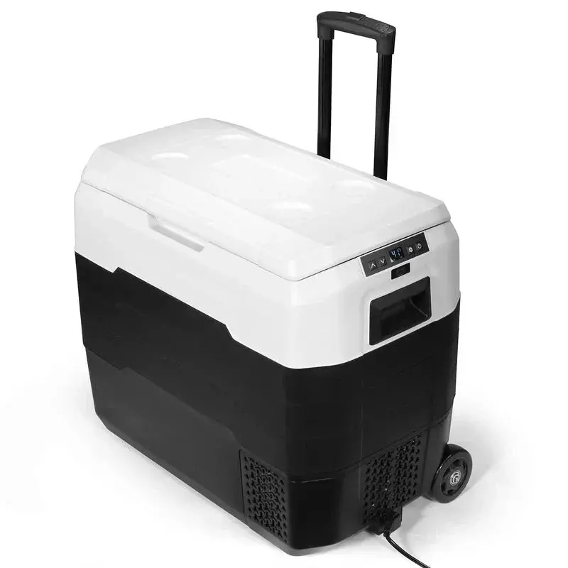 53-Quart tragbarer Bluetooth-Rollkühlschrank mit Gefrierfunktion fürs Auto